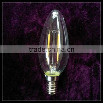 Edison Candle C35 E14 2W LED filament bulb wide voltage AC85-265V