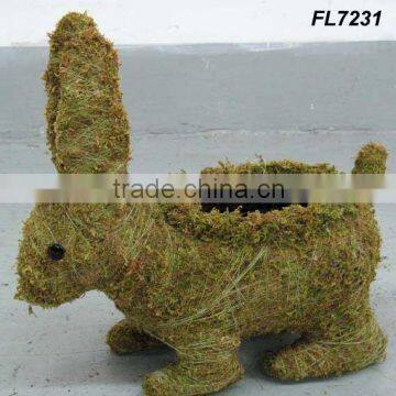 Moss Animal Planter of Rabbit