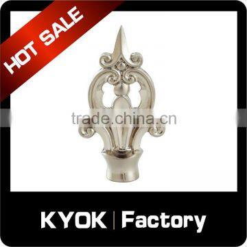 KYOK heavy duty iron curtain finials,classic design curtain finials