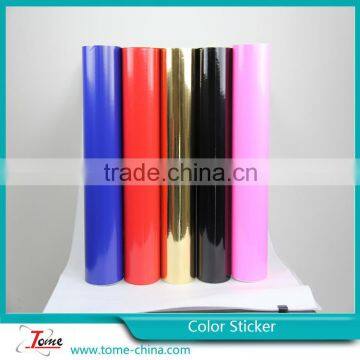 PVC self adhesive color vinyl plotter cutting for advertising application