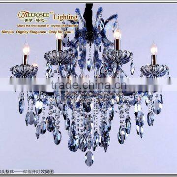 2013 Art Blue Glass Chandelier,Blue Crystals Chandeliers MDS41-L8