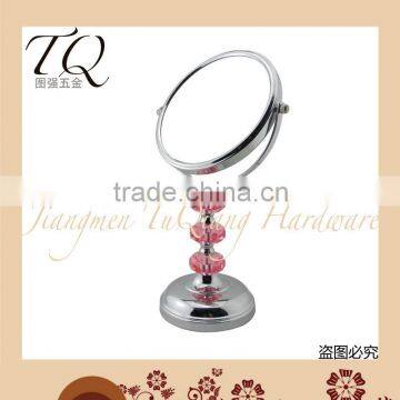 Double Sided Pink Acrylic Cosmetic Mirror photo-2