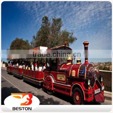 Amusement outdoor and indoor battery trackless train ride, used trackless train for sale