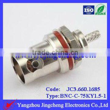 Waterproof BNC connector female jack crimp for rg179 cable 75ohm