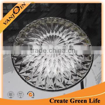 Fruit Use Household Glass Plate Round Shape Cheap Price