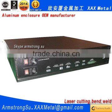 XAX20Alu Non standard custom made plate aluminium integrated automatic device enclosure