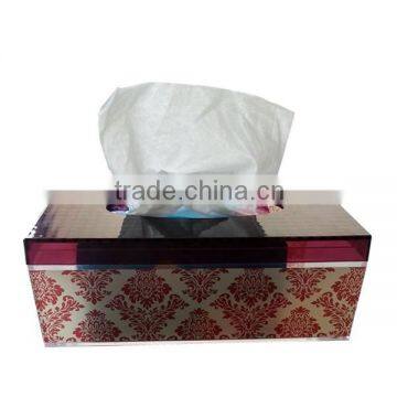 Square plastic napkin holder for hotel use