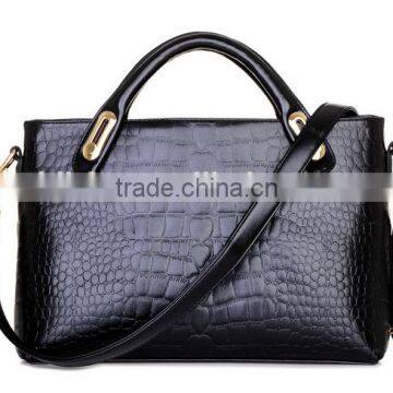 Crocodile Skin Texture PU Leather Handbag