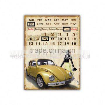 On Promotion Home Decoration Calendar Custom Shaped Plaques Iron photo-2