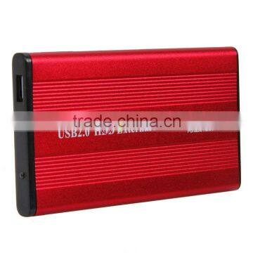 2.5" Red USB 2.0 IDE HD 2.5 HDD Hard Drive Enclosure Case photo-6