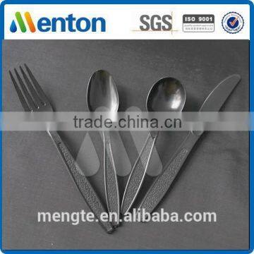 Plastic Disposable Cutlery Black Factory