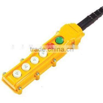 electric motor waterproof lifting&hoist push button control box with switch XCD-62A