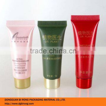 Small Plastic Cosmetics Face Wash Sample Packaging Tubes