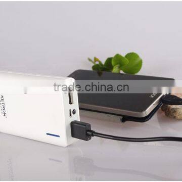 manufacturing double output flahlight portable 8400 colorful power bank