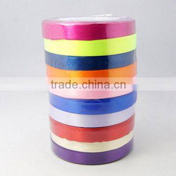 Personalised 4" Satin Ribbons, China Ribbon Suppliers, 12mm, 25yards/rolll, 10rolls/pack(SRIB-RC12mmY)