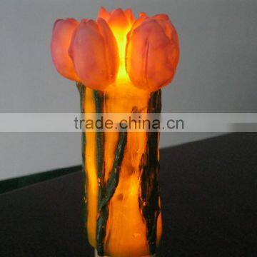 Valentine's led romantic wax flower light gift