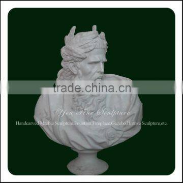 Home Decoration Hand Carved Stone Marble Head Bust