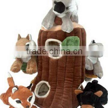 Finger Puppet Tree House/ Animal Tree House Finger Puppet Set