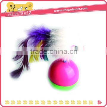 Pet Dog Cat Supplies Play Tumbler Mouse Toy Feather Ball Activity Creative Toy