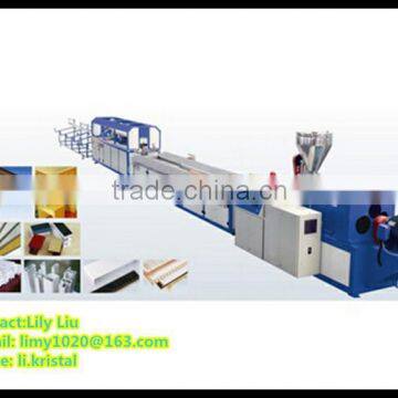 wpc wood plastic composite decking profile machine