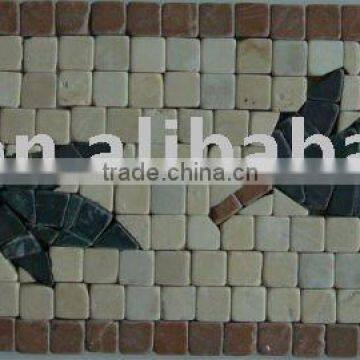 YFL158 Lava Mosaic Border line Art Marble Mosaic