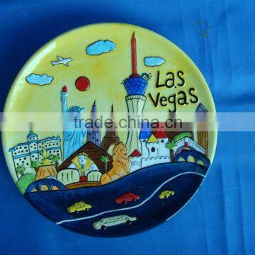 European style travel souvenir ceramic plates