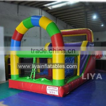 simple colorful mini size inflatable slide for kids