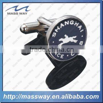 Custom Brass Soft Enamel Men Metal Cufflinks Parts photo-5