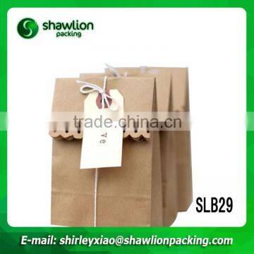 High Quality Recycle Kraft Material Food Paper Bag for Wholesale photo-2