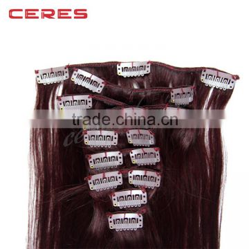 2016 human hair products best selling new style clip in hair extension