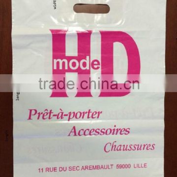 OEM Custom Printed Plastic Shopping Bag Carrier Bag Die Cut Plastic Bag