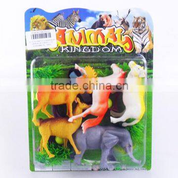 Cute and funny zoo animal set toy for kids