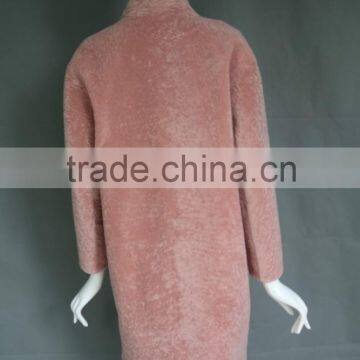 Factory Direct Whoesale Lady's Sheared Merino Lamb Fur Double Face Jacket photo-3