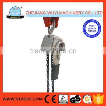 0.8T HSH-L Type Aluminium Alloy Manual Lever Block chain hoist