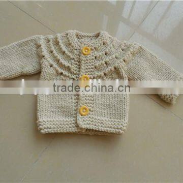 PEIGE sweet design hand crochet sweater for babies children