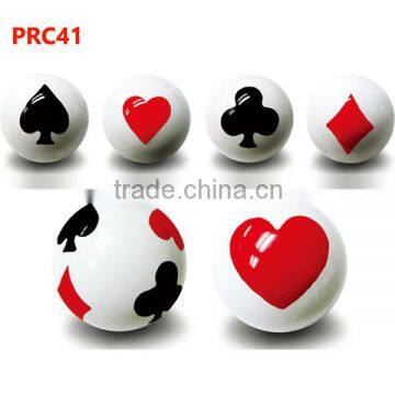 Poker printed bouncy balls wholesale