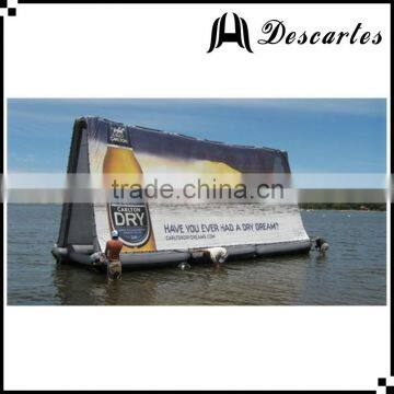 OEM service advertising inflatable billboard, water floating inflatable billboard for sale