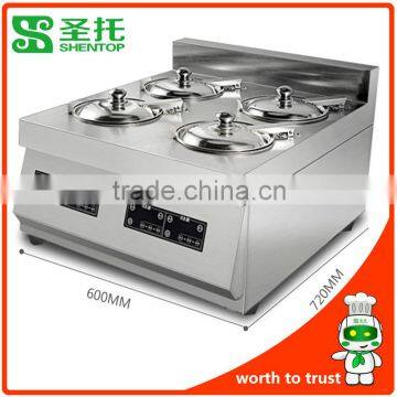 Shentop BST-A04D table style rice claypot machine commercial 4 claypot machine