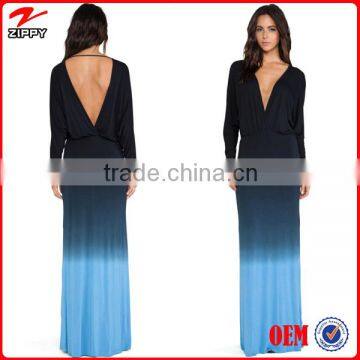 Women gowns black blue new dye evening dress gowns China online shopping dress wholesale