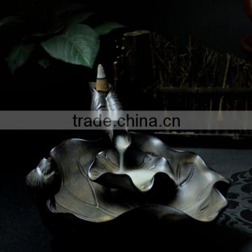 design lotus incense burner ceramic