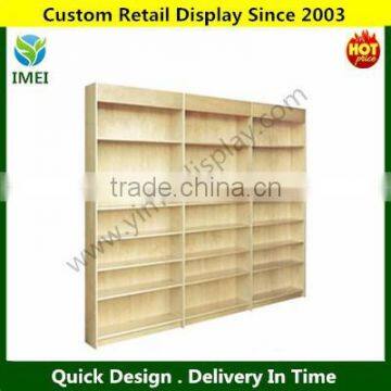 POP customer design wooden three cabinet display rack YM15003