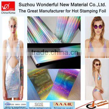 High quality laser and holographic hot stamping foil