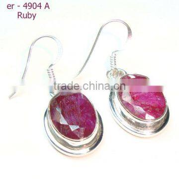 ruby earrings jewelry drop earrings gemstone jewelry wholesale Indian jewelry