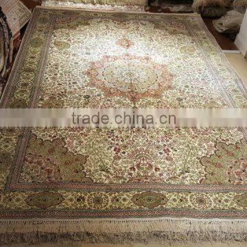 belgium design iranian handmade silk persian rug living room silk carpet factory whosale handmade silk rug