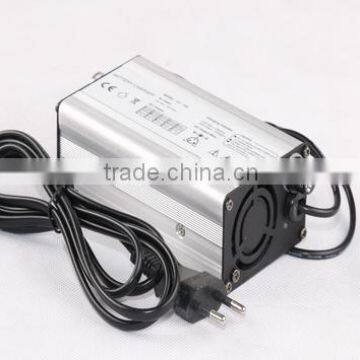 silver aluminum shell 48V lithium battery charger