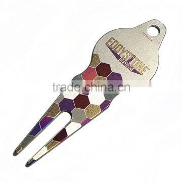 best quality fashion golf divot tool with hexagon logo