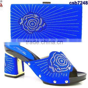 CSB7248 The newest arrival noble shining material women shoes and handbags very beautiful                        
                                                                                Supplier's Choice