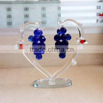 crystal glass grape for new year decoration or gifts