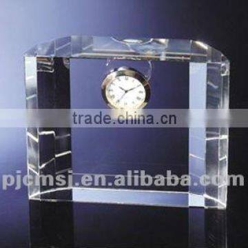 crystal table clock