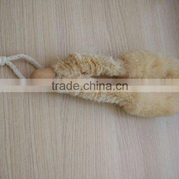 Natural pure bristle material cleaning brush